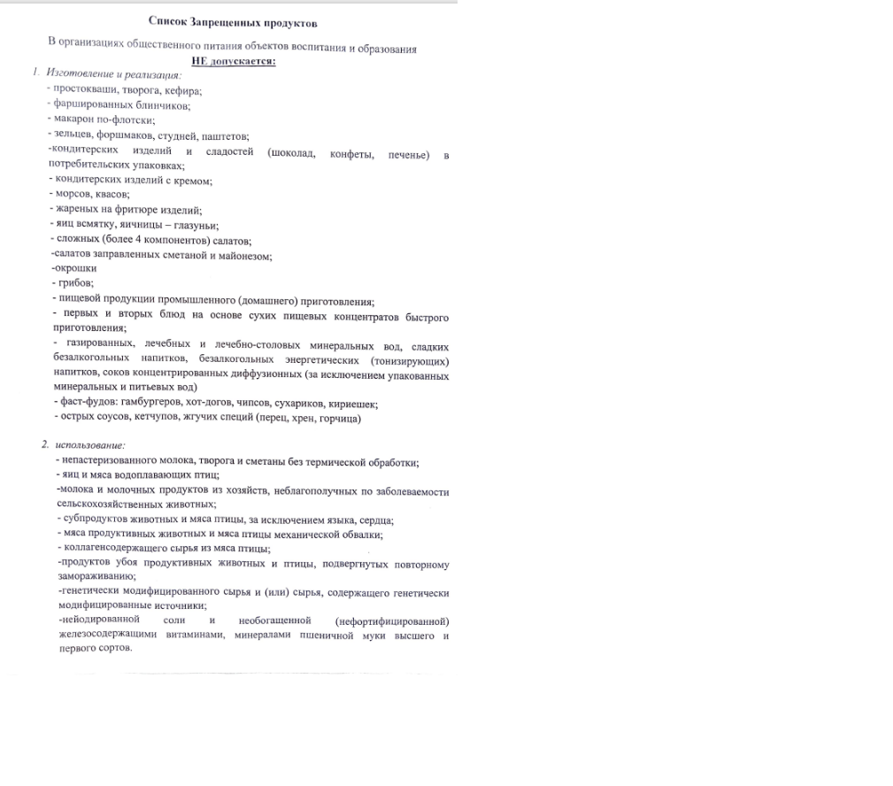 Школьное питание